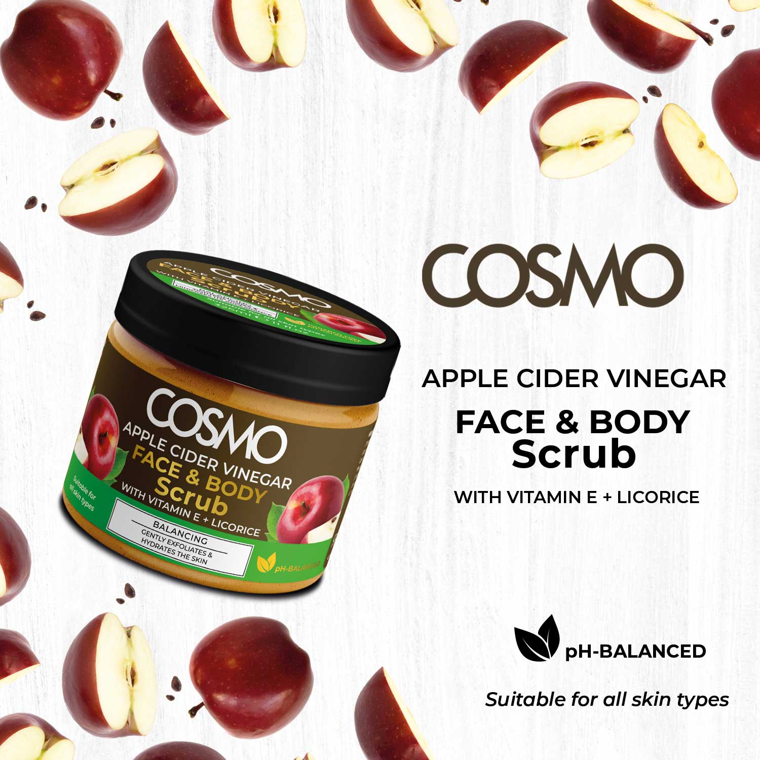 Apple Cider Vinegar Face & Body Scrub